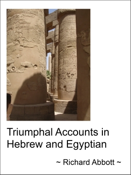 Triumphal Accounts in Hebrew and Egyptian cover